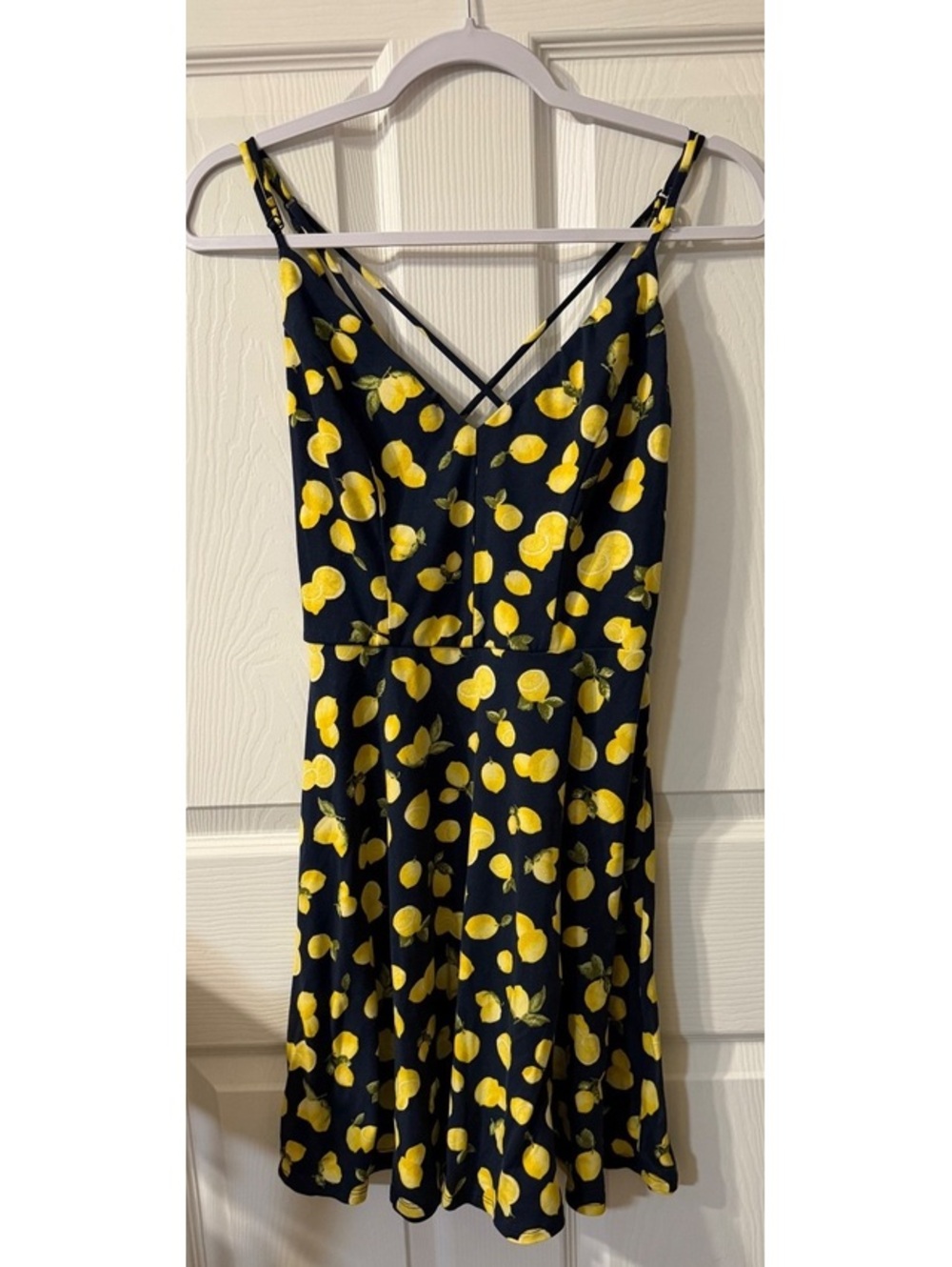 Nine Britton Lizzy Brushed Knit Lemon Skater Mini Dress